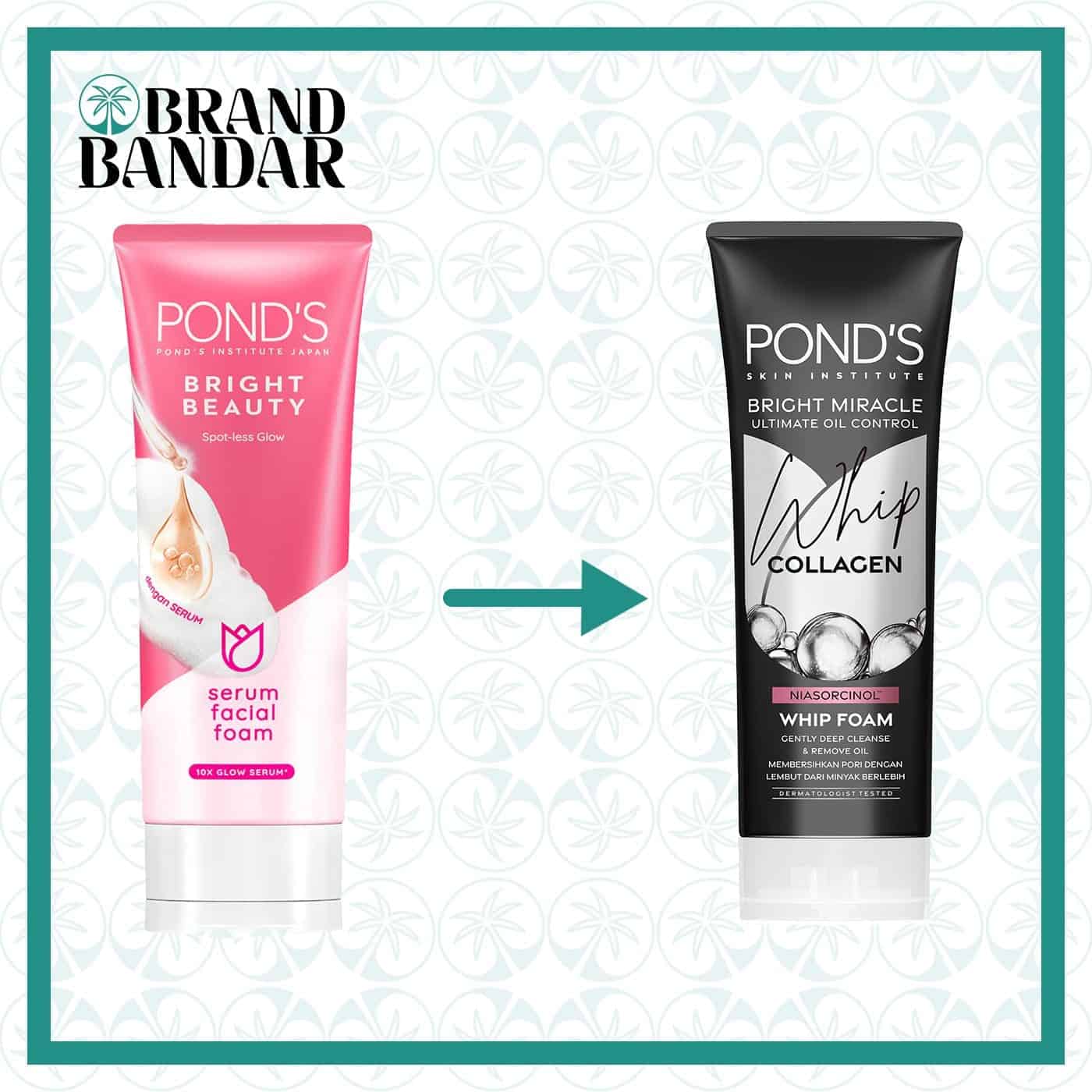 فوم شستشو برایت بیوتی پوندز FOAM POND’S BRIGHT BEAUTY