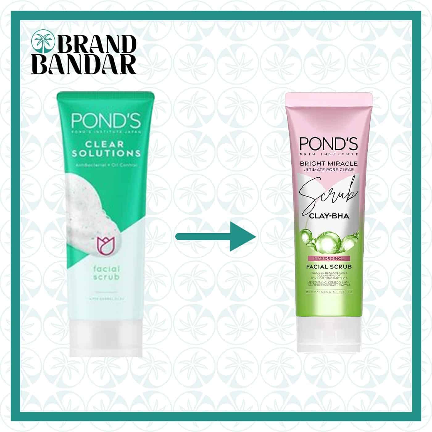 فوم شستشو اسکراب پوندز FOAM POND’S Clear