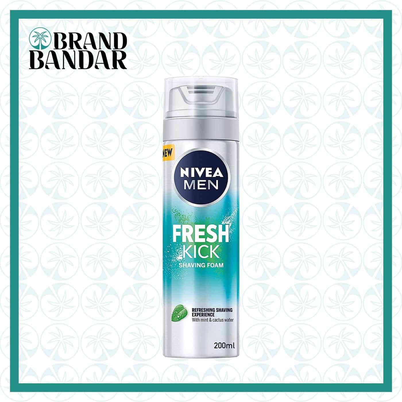 کف ریش فرش کیک نیوا Nivea Fresh kick shaving foam