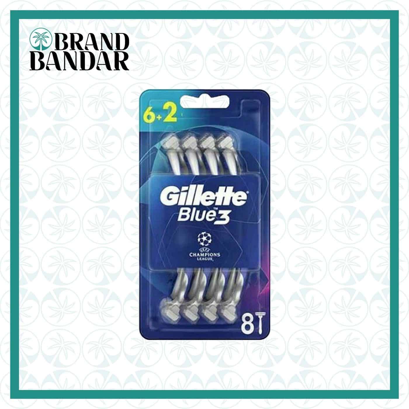 تیغ blue 3cool ژیلت ۸عددی Gillette blue 3cool 8 number
