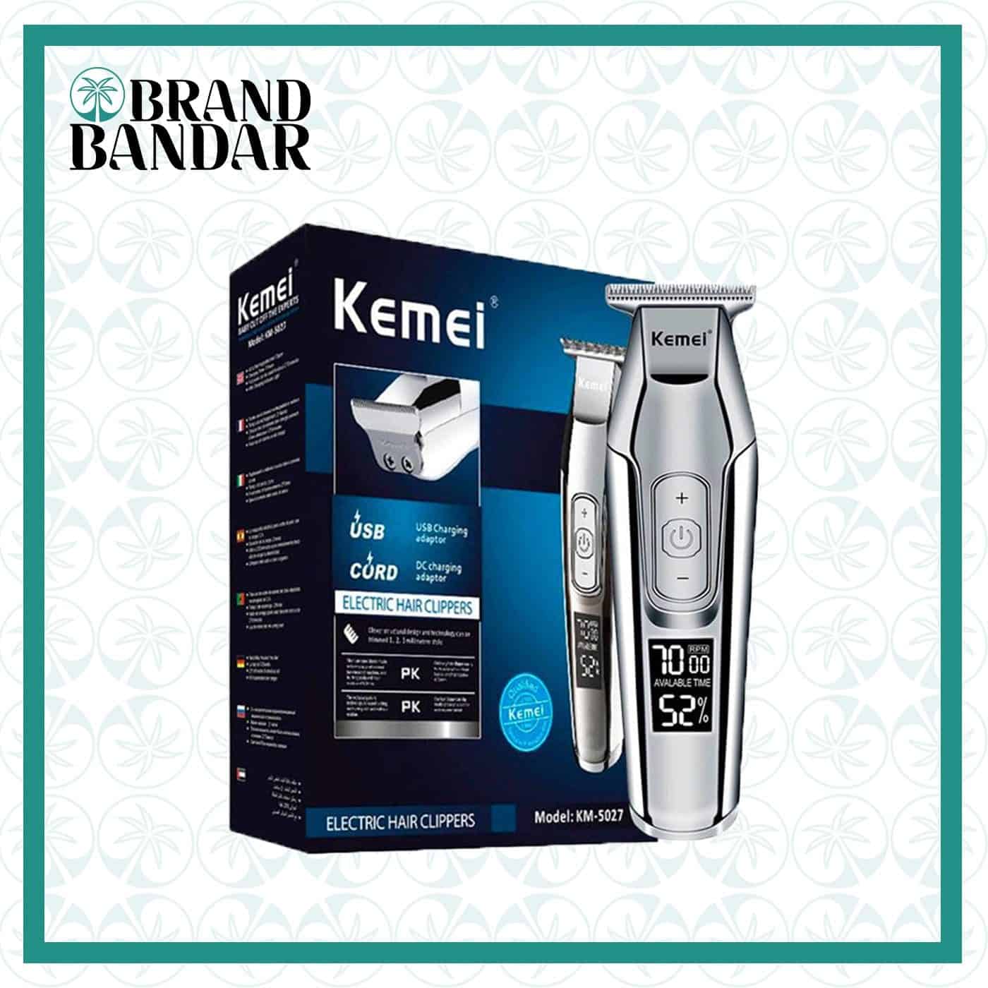 ماشین اصلاح KM-5027 موی سر و صورت و بدن کیمی