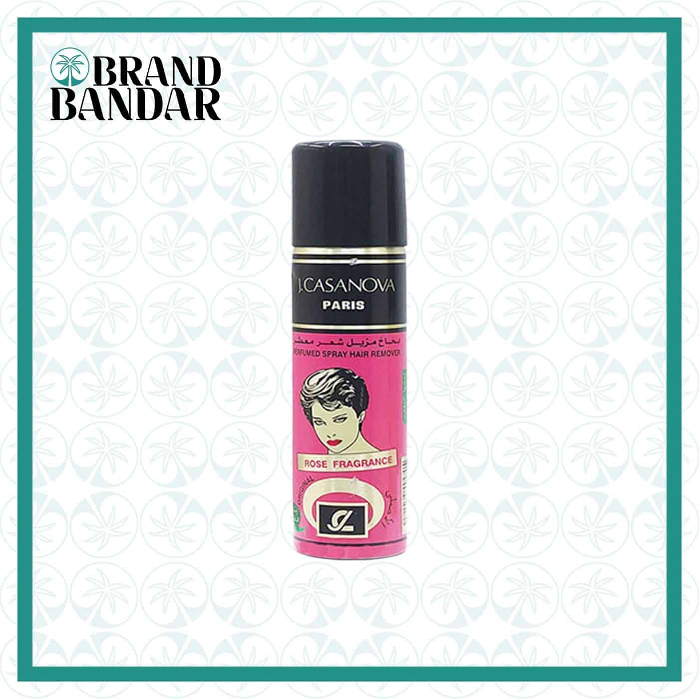 اسپری موبر گل رز کازانوا J.Casanova Rose Hair Removal Spray