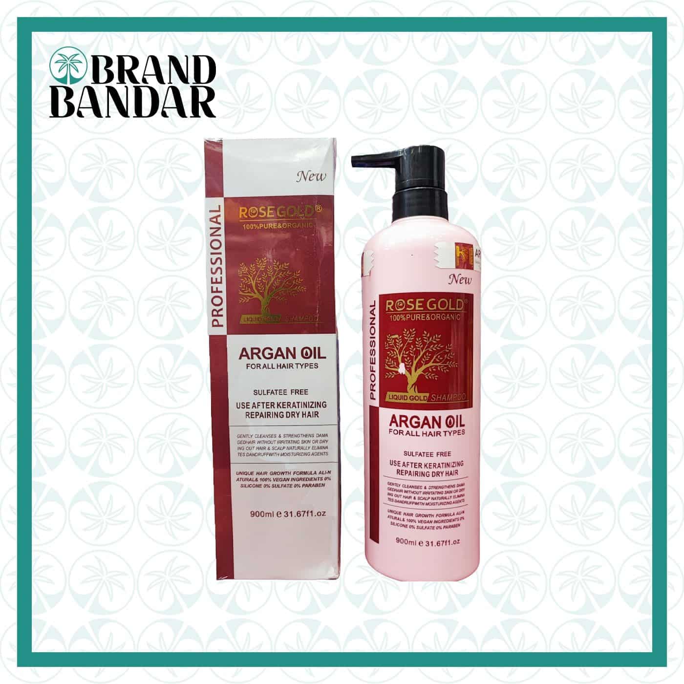 شامپو آرگان رزگلد ROSE GOLD argan shampoo