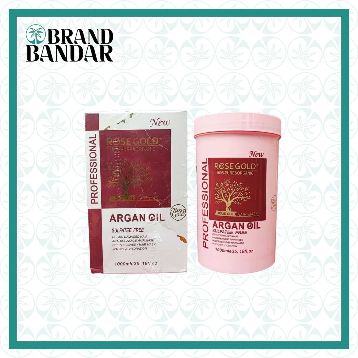 ماسک مو آرگان رزگلد Rose gold argan hair mask