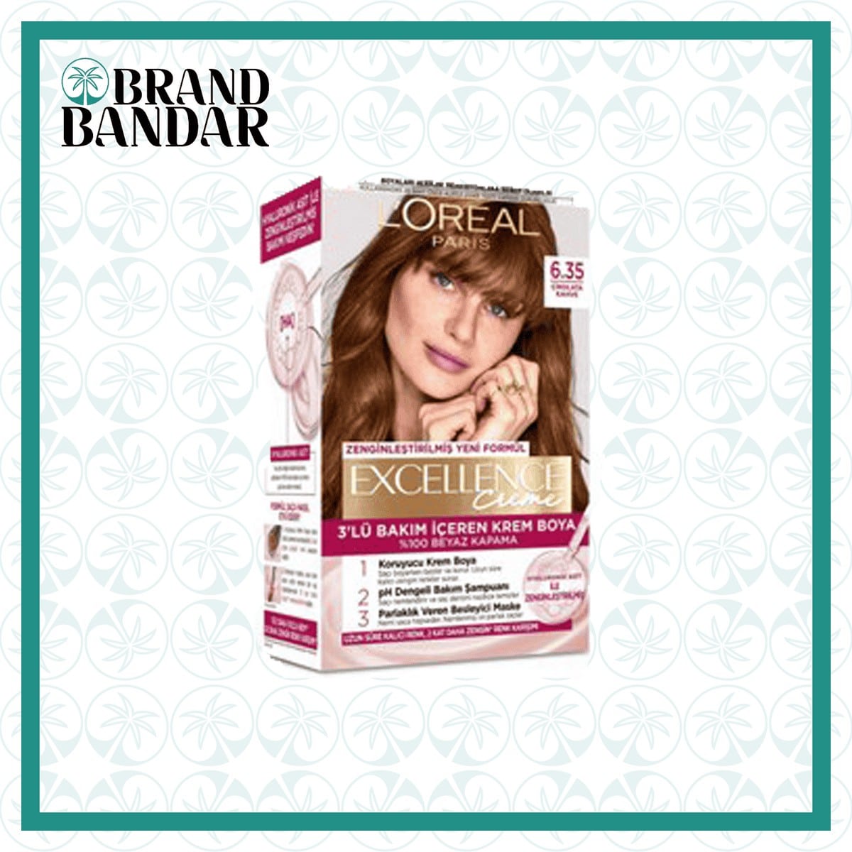 رنگ مو لورال شماره 6.35 Loreal hair color number