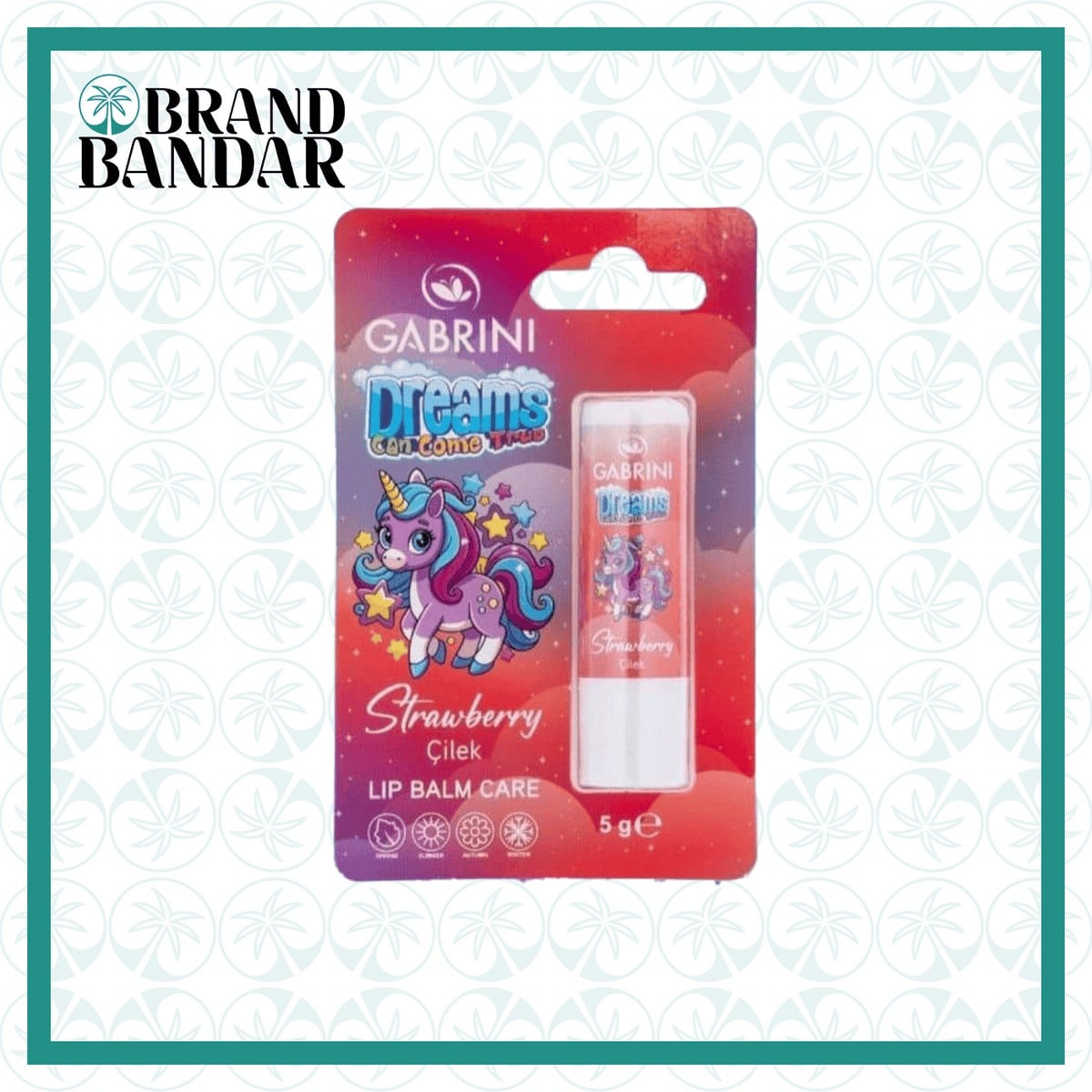 بالم لب کودک توت فرنگی گابرینی Gabrini Strawberry Baby Lip Balm