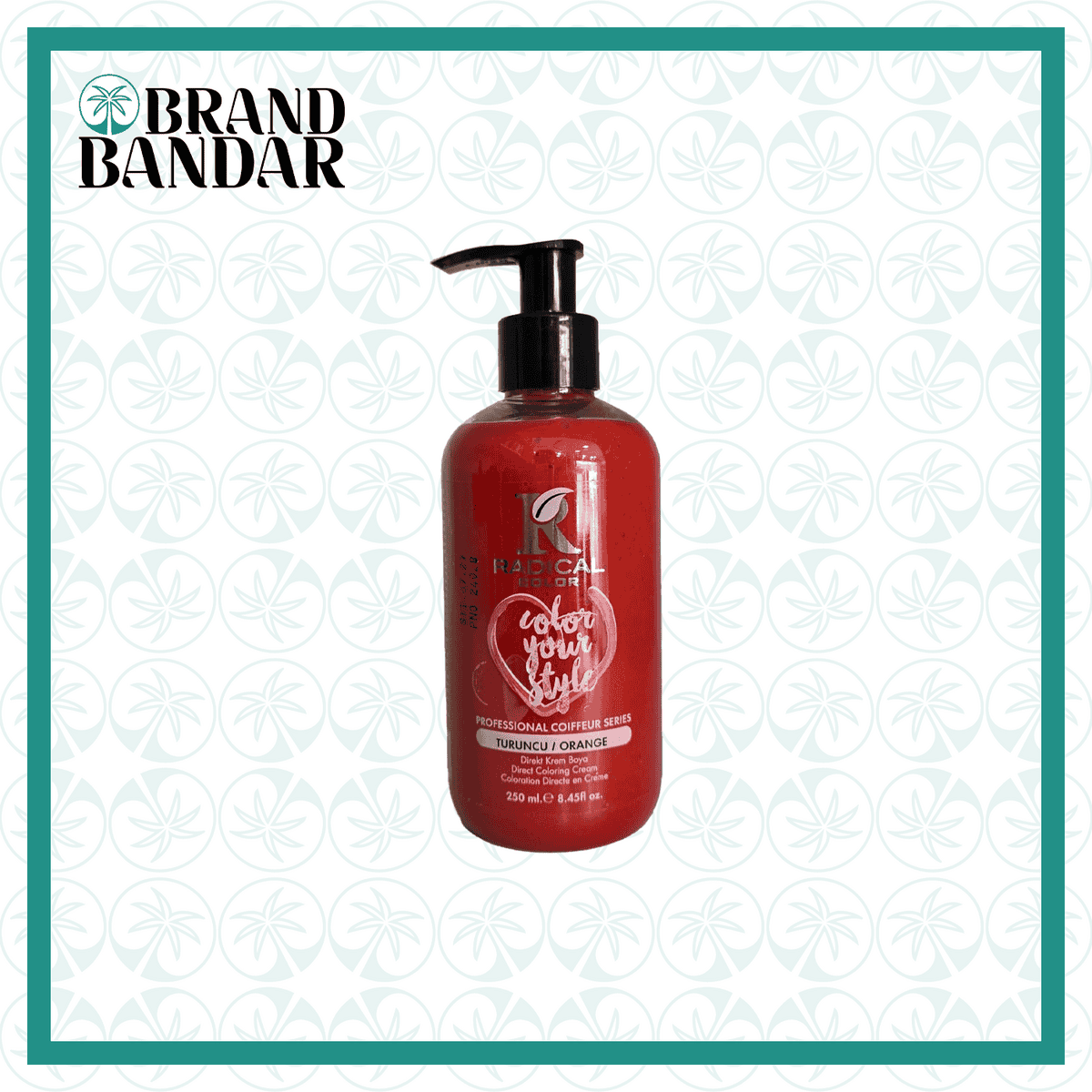شامپو رنگ مو نارنجی رادیکال کالر Radical Color Orenge Hair Color