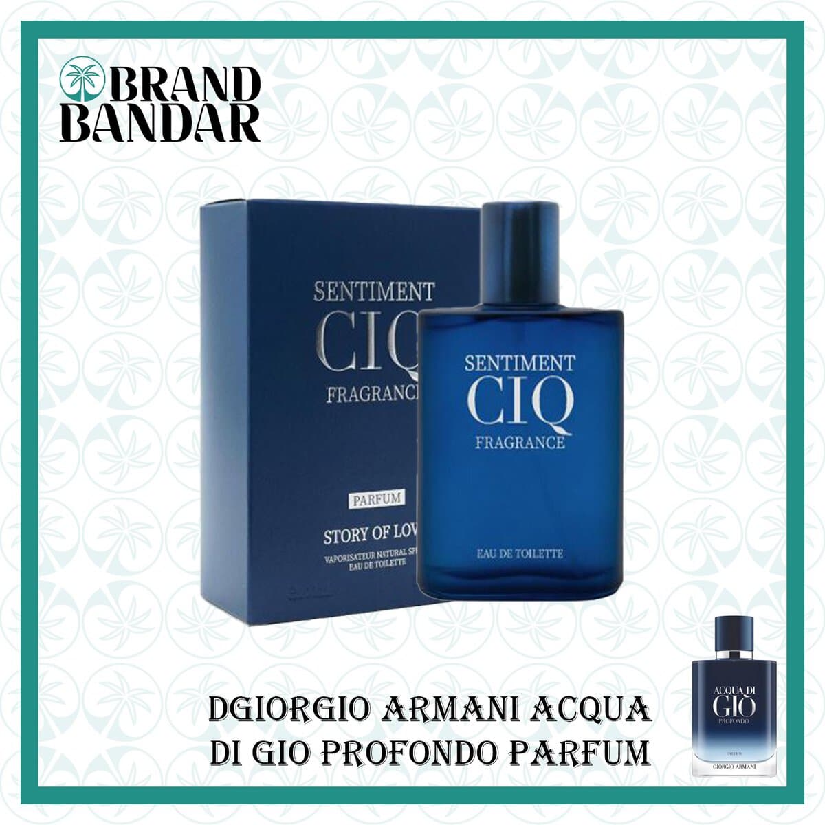 ادکلن مردانه SENTIMENT CIG FRAGRANCE PERFUME