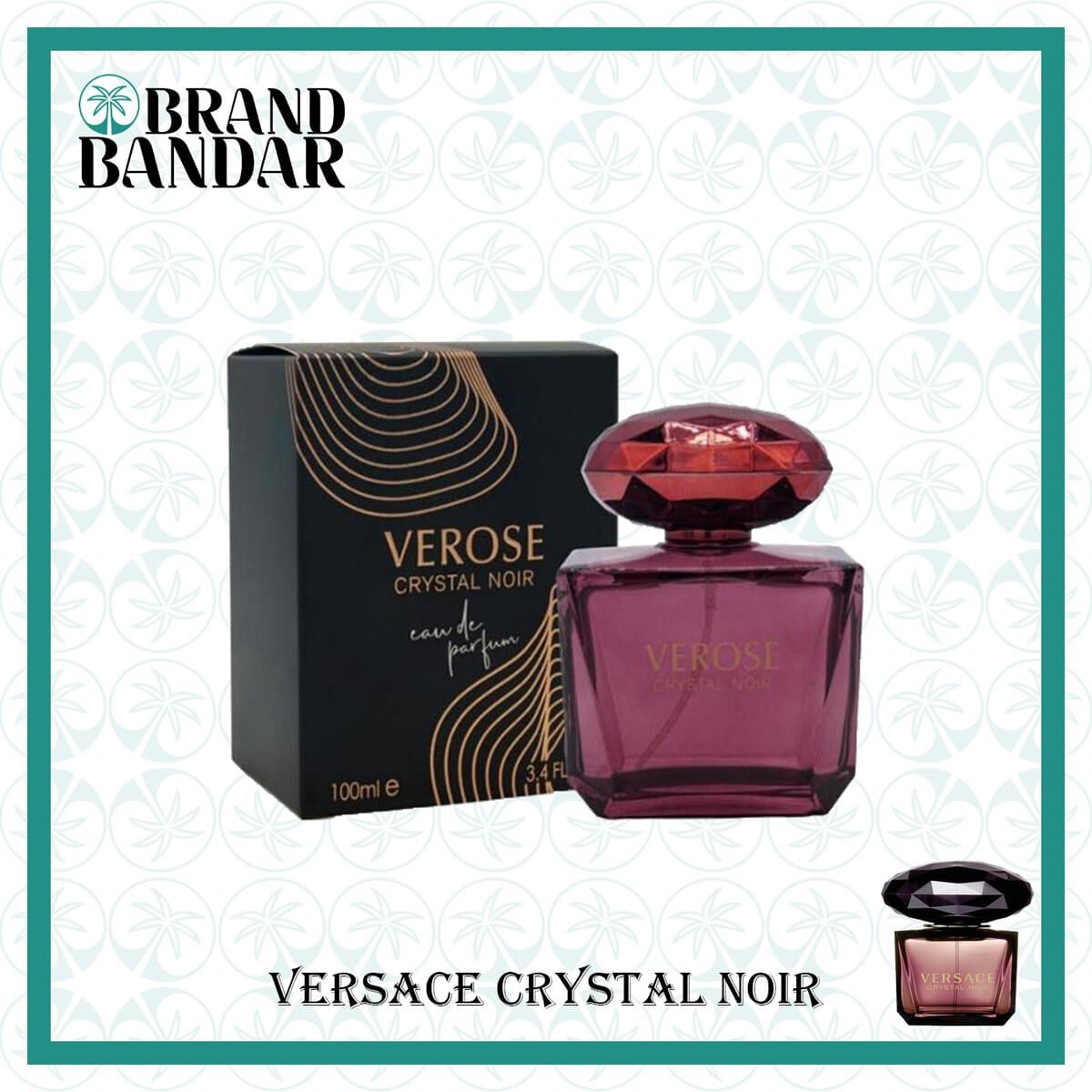 ادکلن زنانه VEROSE CRYSTAL NOIR